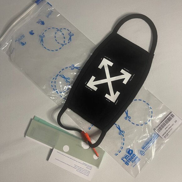 Off-White Logo Face Mask Large NWT 100% Authentic Designer Mask - Picture 3 of 3